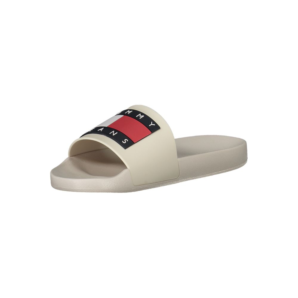 Beige Polyethylene Men Sandal Tommy Hilfiger
