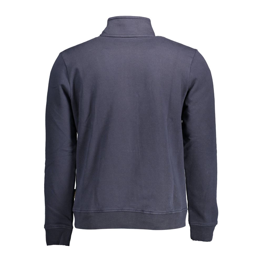 Blue Cotton Men Sweater Napapijri