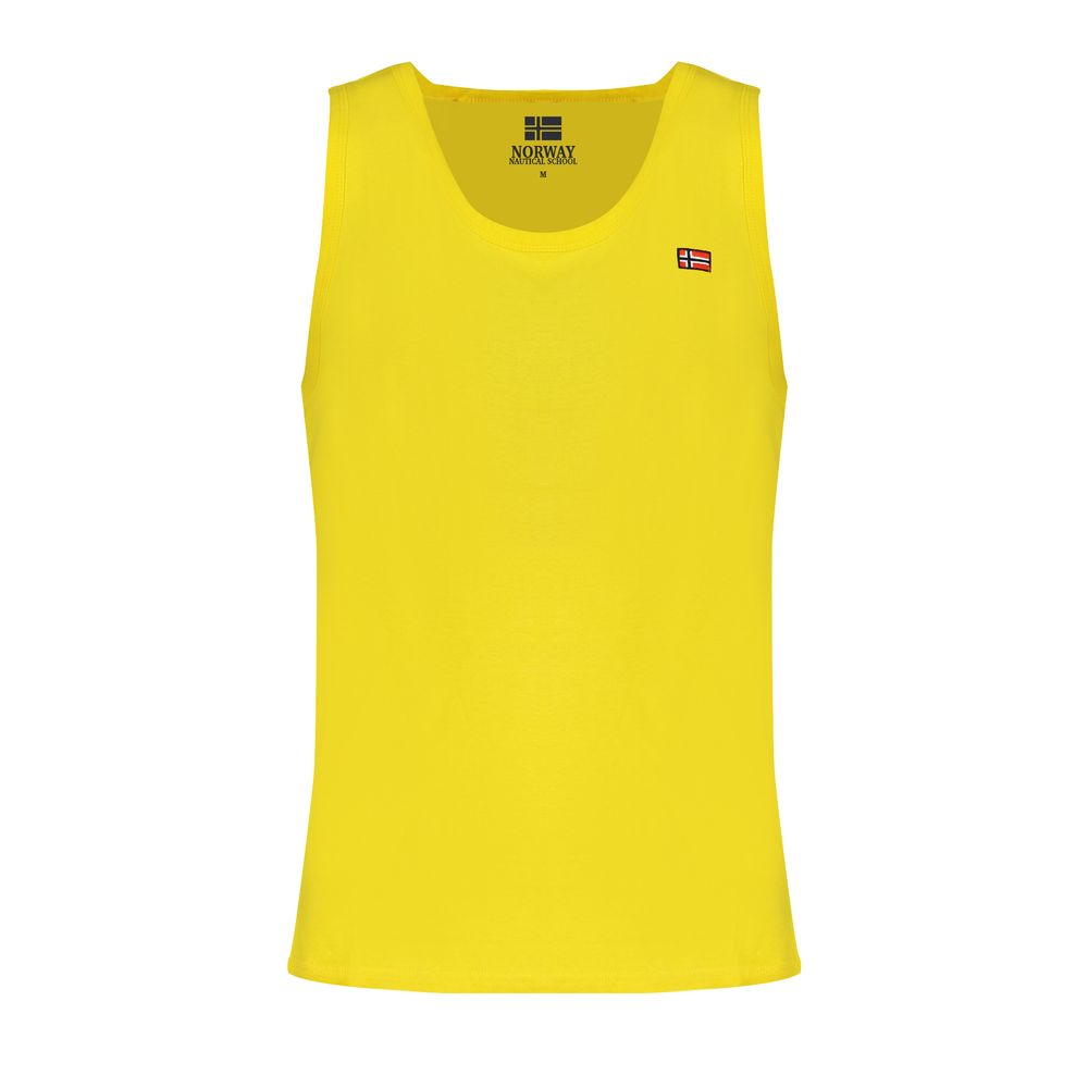 Yellow Cotton Men Tank Top Norway 1963