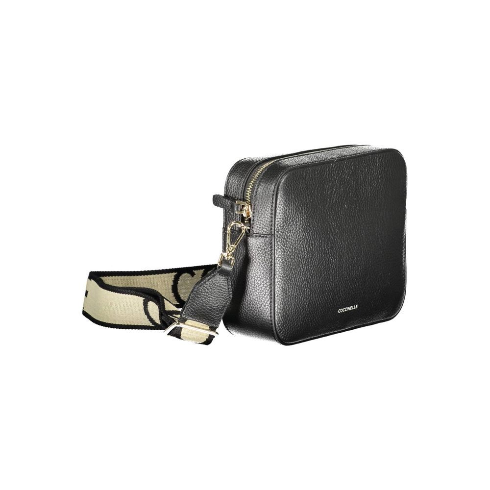 Black Leather Women Handbag Coccinelle