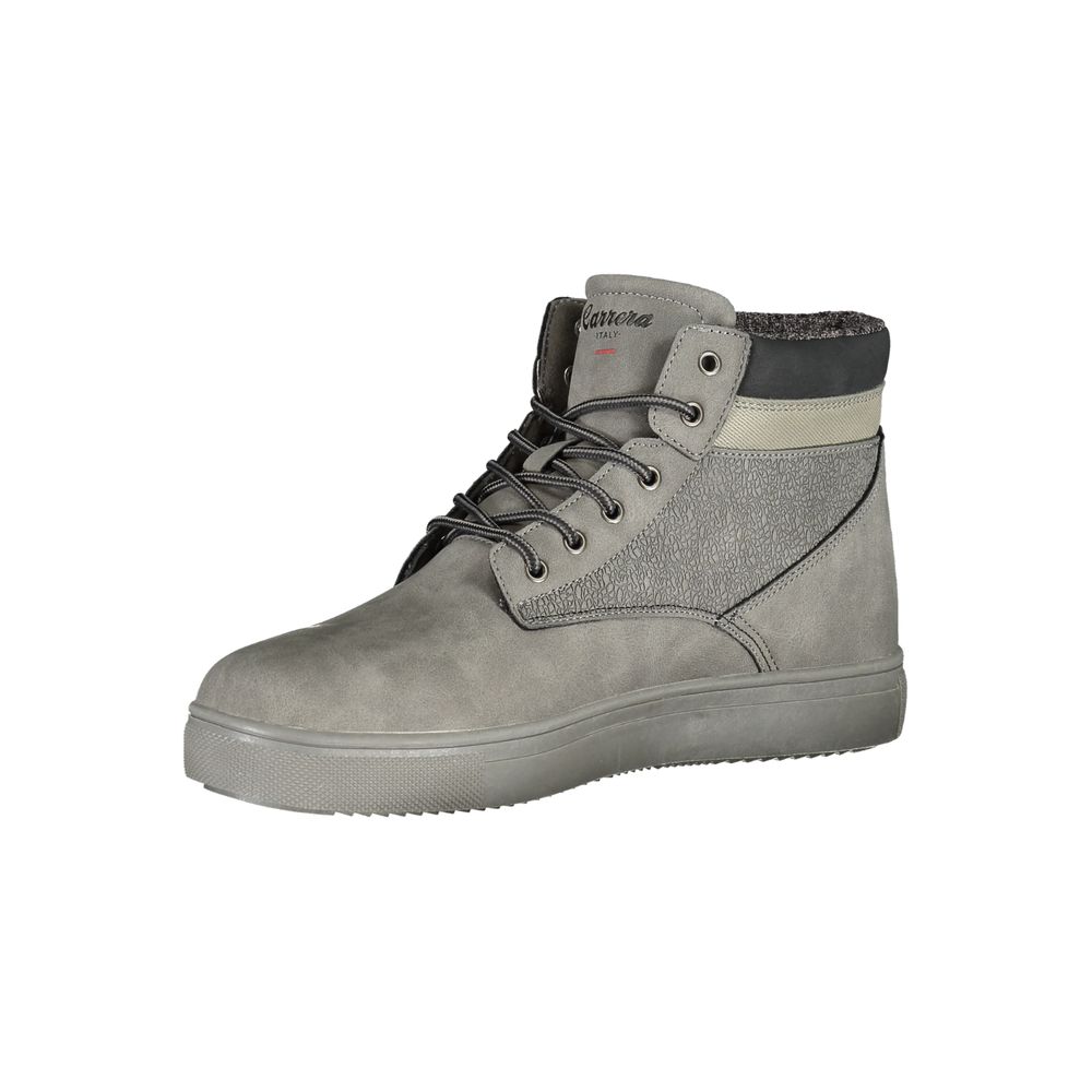 Gray Polyester Men Boot Carrera