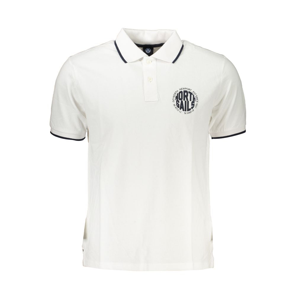 White Cotton Polo Shirt North Sails