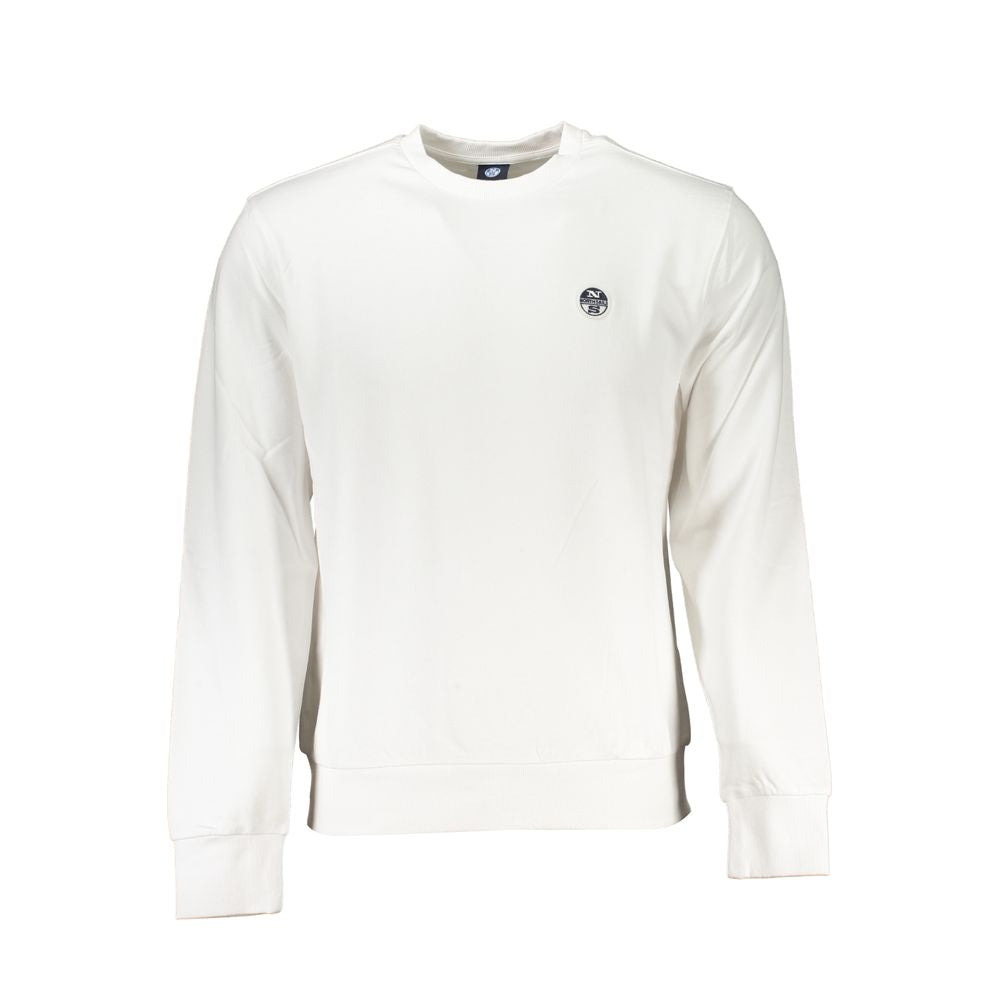 White Cotton Men Sweater North Sails