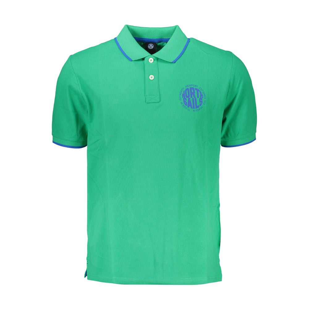 Green Cotton Polo Shirt North Sails
