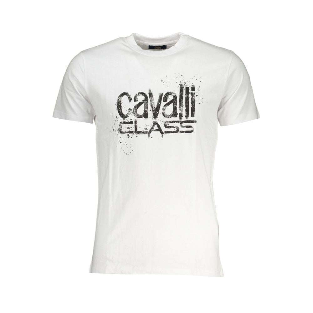 White Cotton T-Shirt Cavalli Class