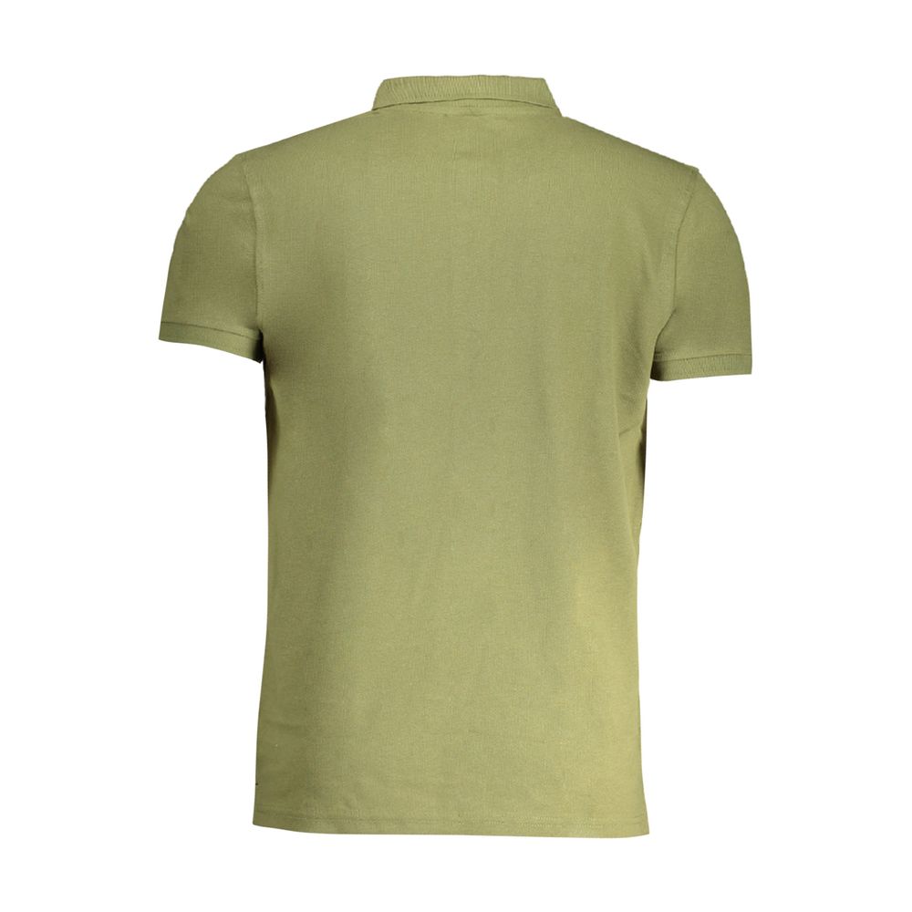 Green Cotton Polo Shirt Cavalli Class