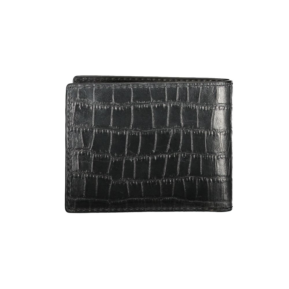 Black Leather Wallet Tommy Hilfiger