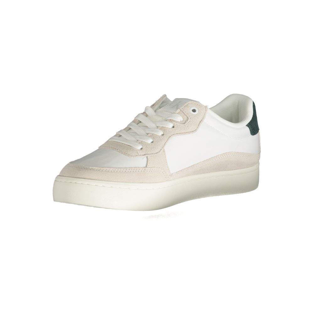 White Leather Men Sneaker Calvin Klein