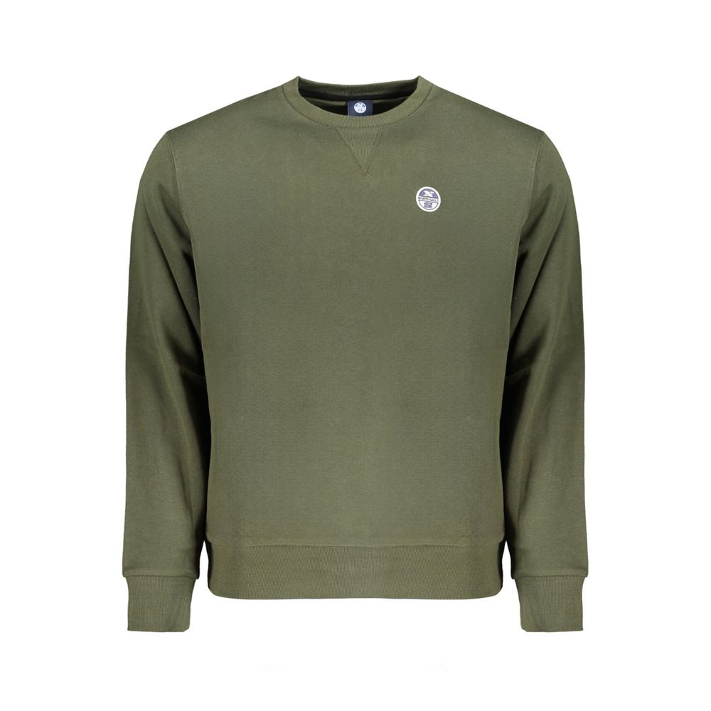 Green Cotton Men Sweater North Sails
