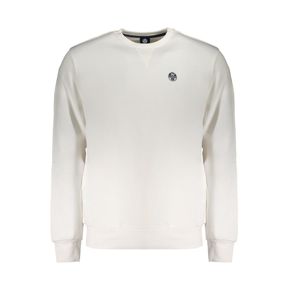 White Cotton Men Sweater North Sails