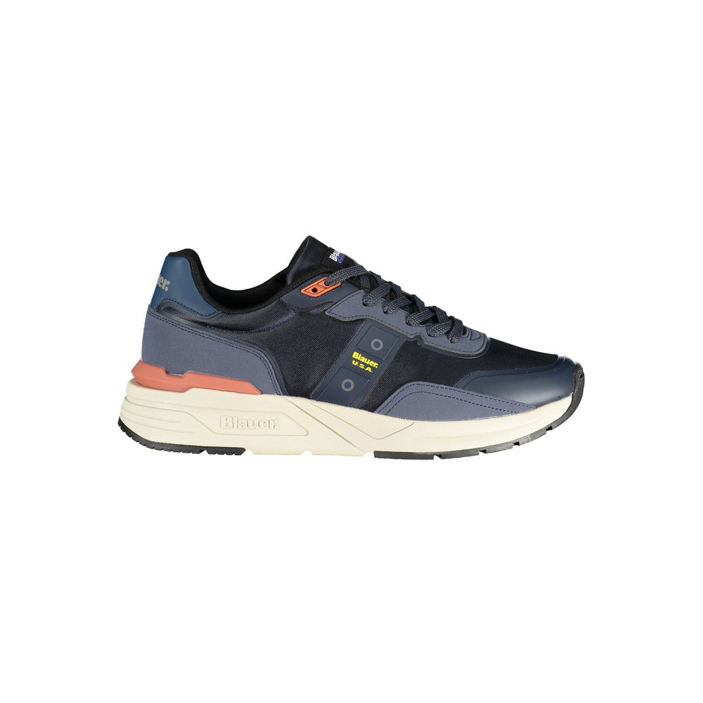 Blue Polyester Sneaker Blauer