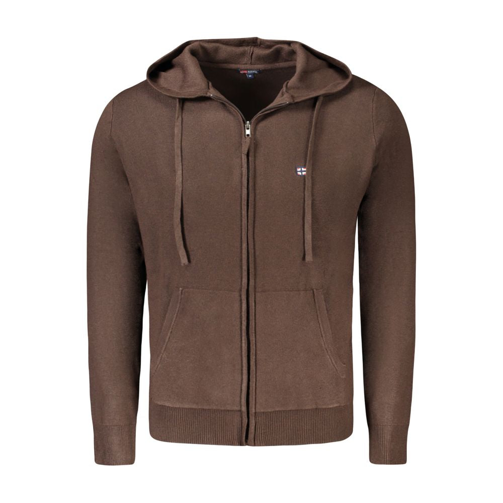 Brown Polyamide Men Cardigan Norway 1963