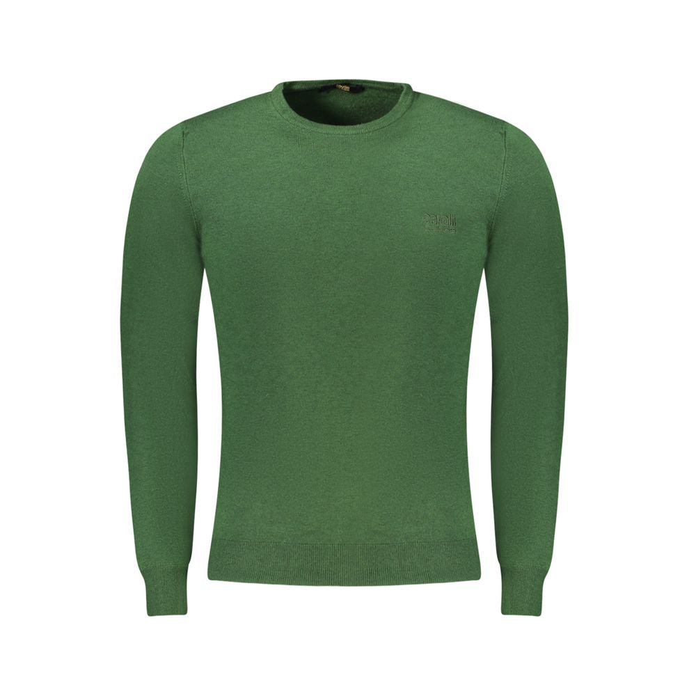 Green Viscose Men Sweater Cavalli Class