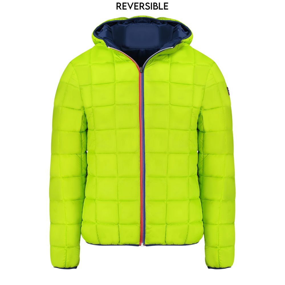 Blue Polyamide Men Jacket Norway 1963