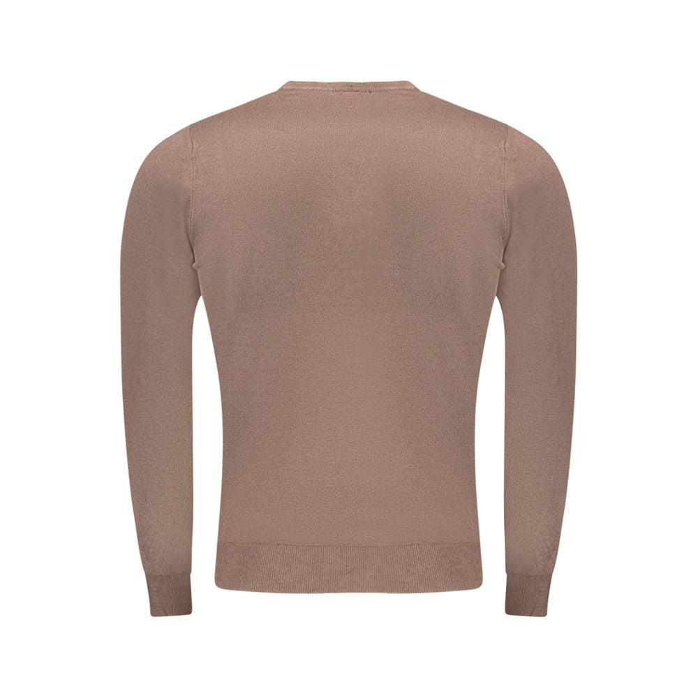 Brown Viscose Men Sweater Cavalli Class