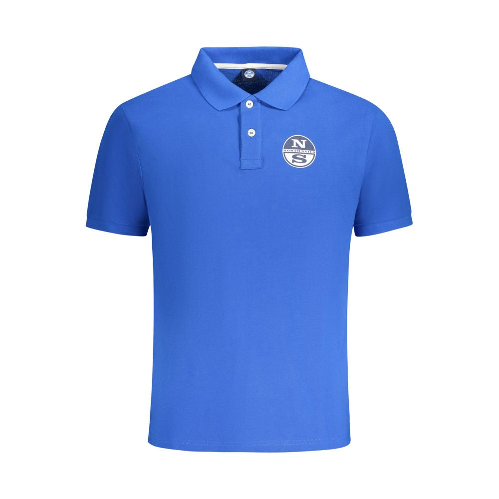 Blue Cotton Men Polo Shirt North Sails