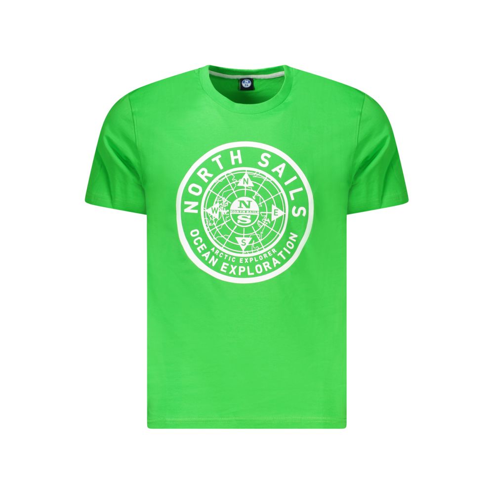 Green Cotton Men T-Shirt North Sails