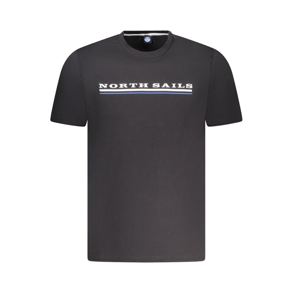 Black Cotton Men T-Shirt North Sails
