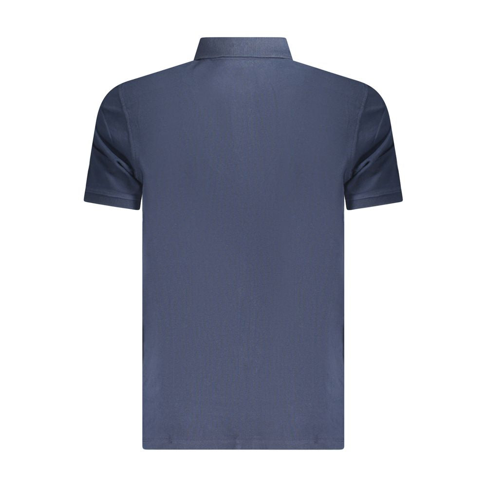 Blue Cotton Men Polo Shirt Timberland