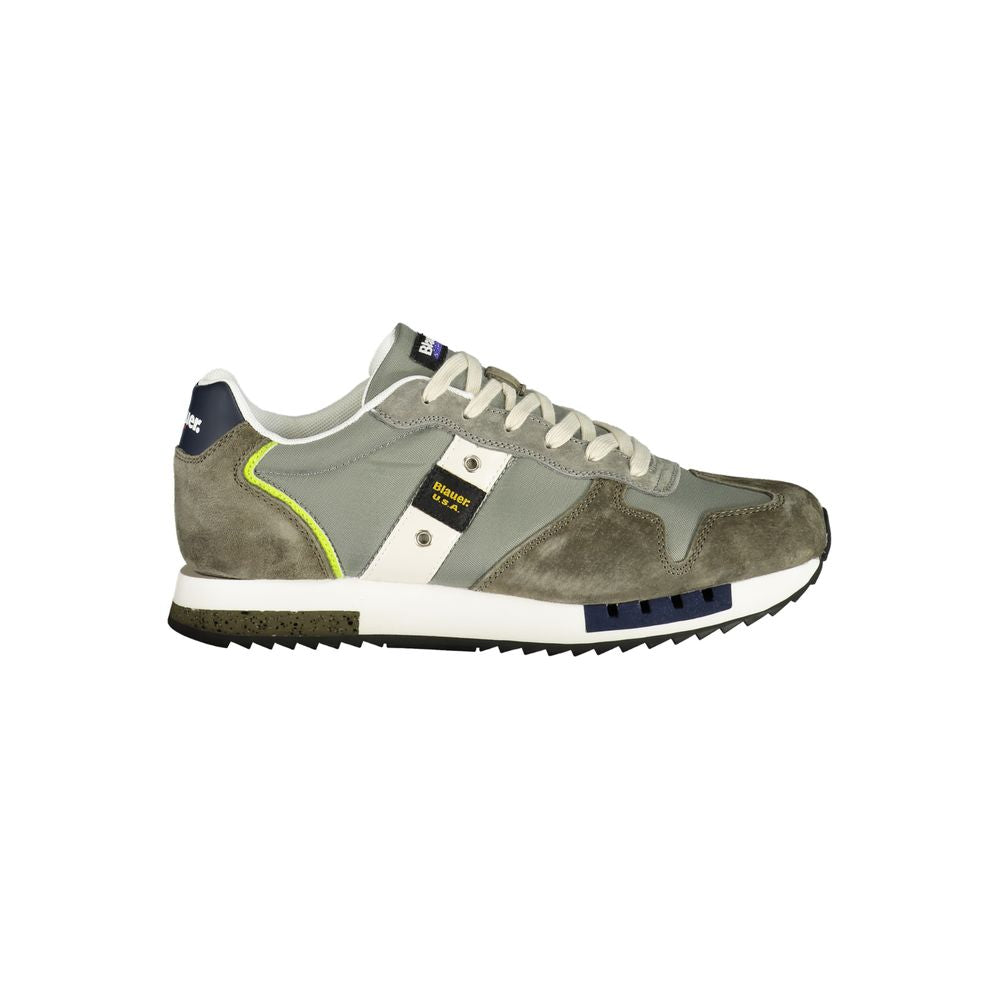 Green Polyester Mens Sneaker Blauer