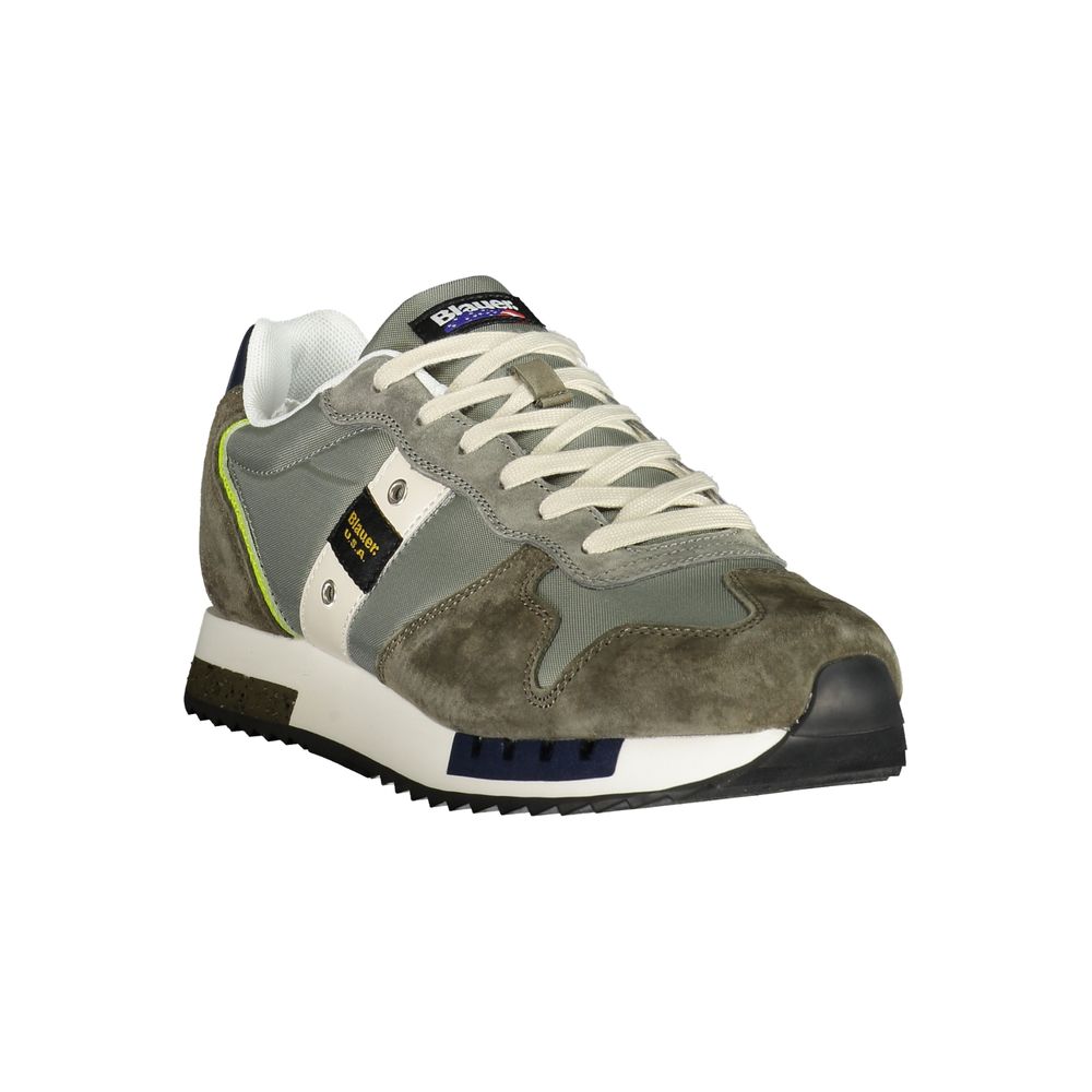 Green Polyester Mens Sneaker Blauer