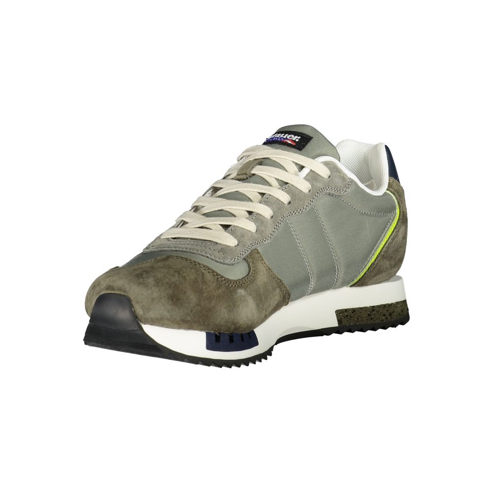 Green Polyester Mens Sneaker Blauer