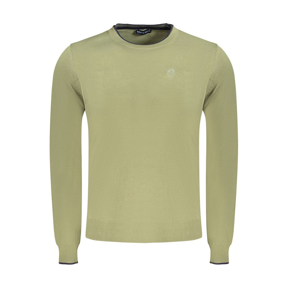 Green Cotton Men Sweater North Sails