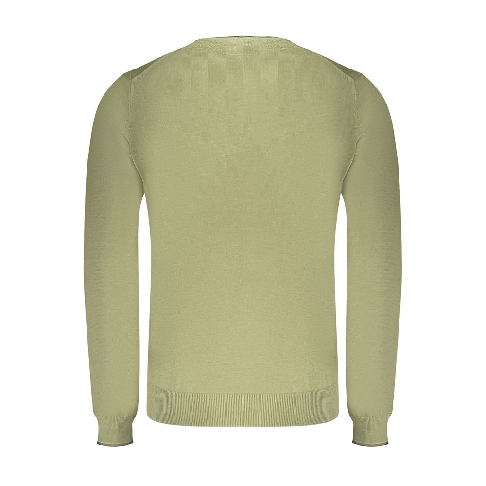Green Cotton Men Sweater North Sails