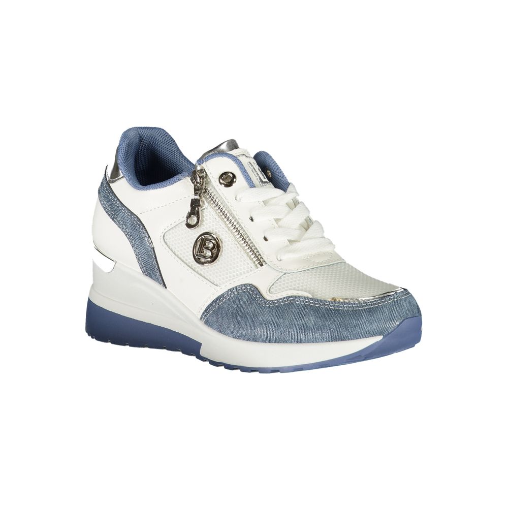 Blue Synthetic Women Sneaker Laura Biagiotti