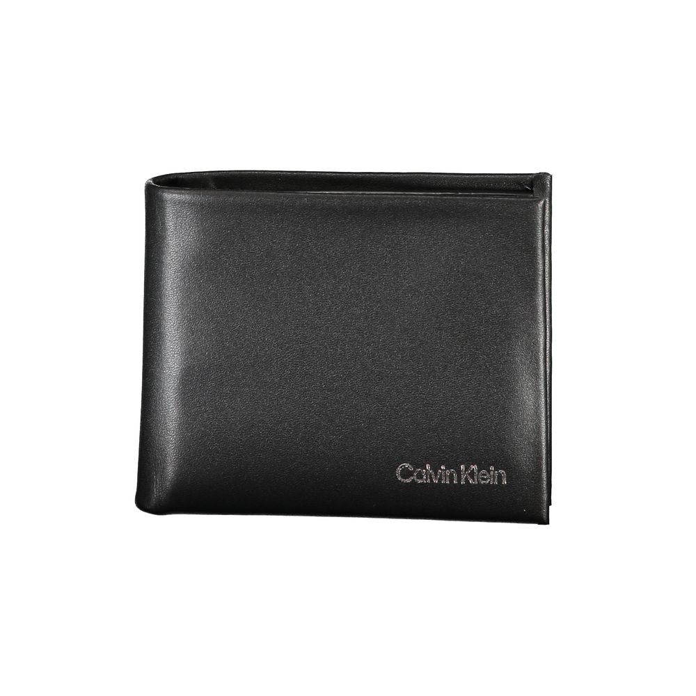 Black Polyester Men Wallet Calvin Klein