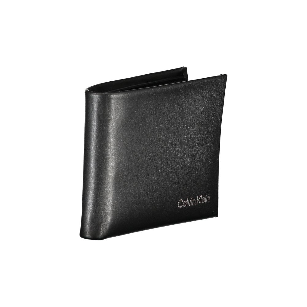 Black Polyester Men Wallet Calvin Klein