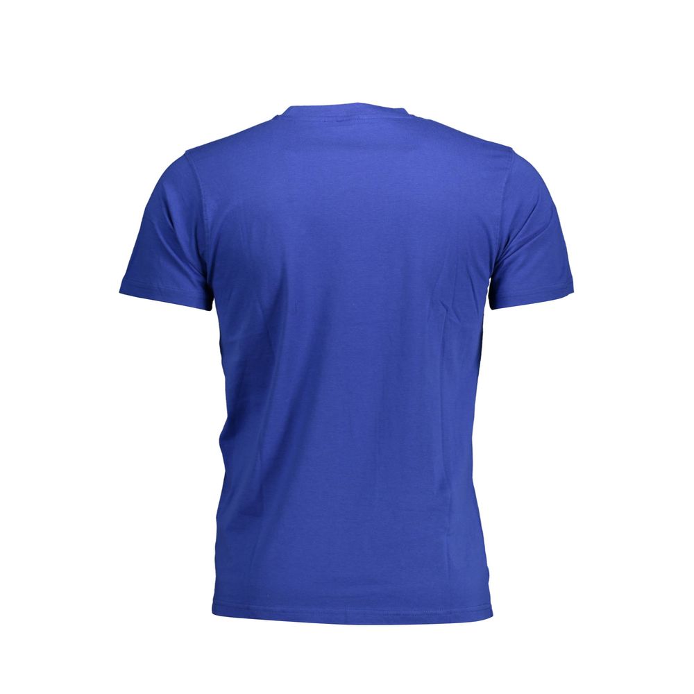 Blue Cotton Men T-Shirt Sergio Tacchini