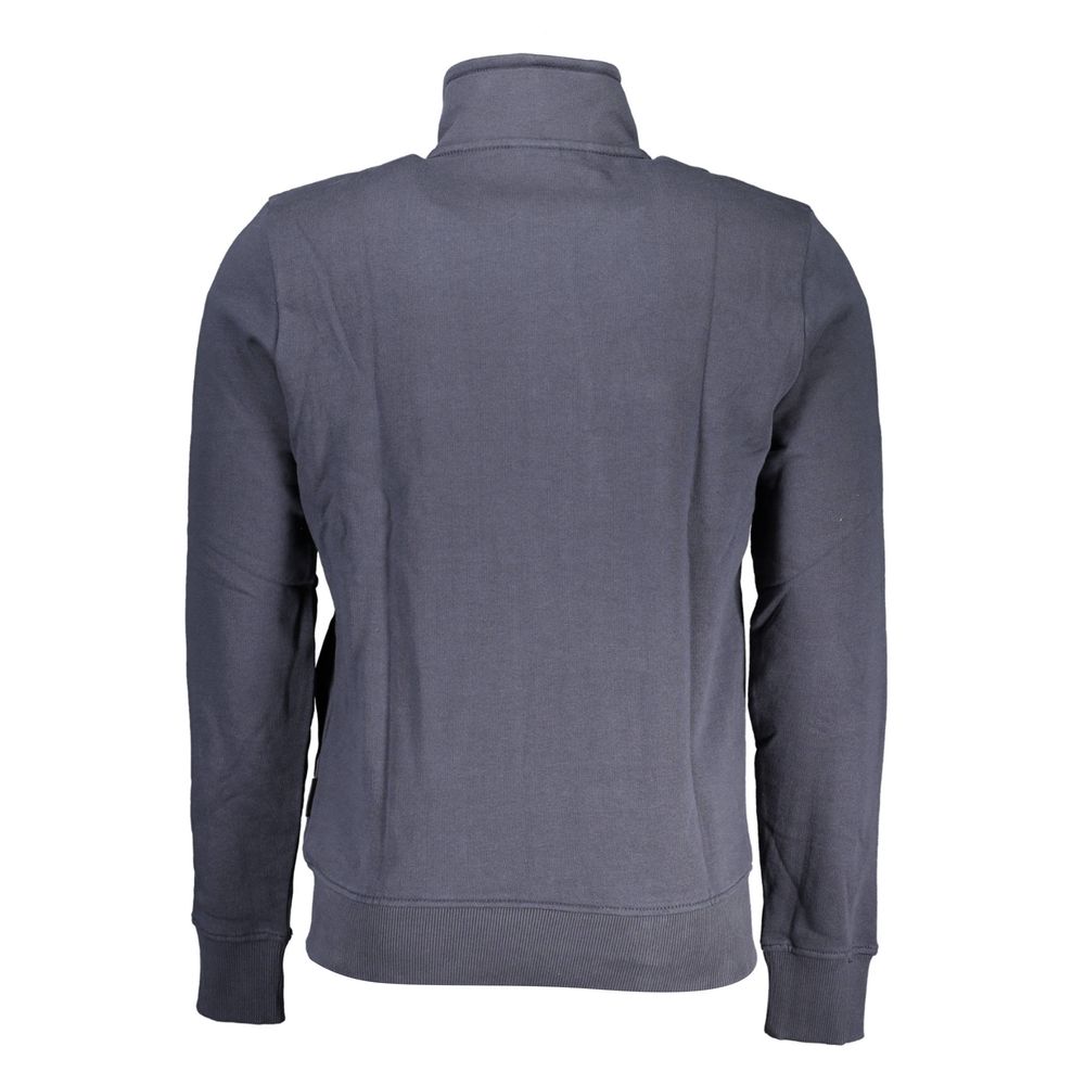 Blue Cotton Men Sweater Napapijri