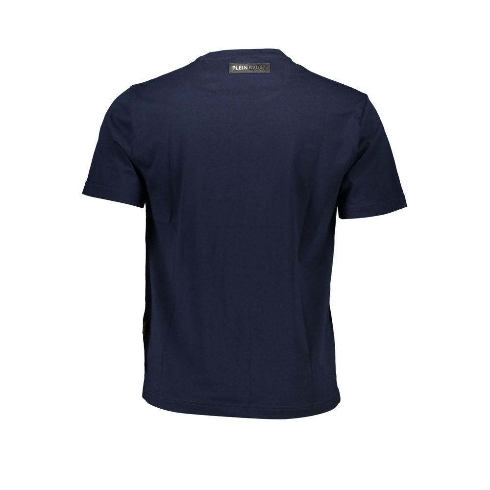 Blue Cotton Men T-Shirt Plein Sport