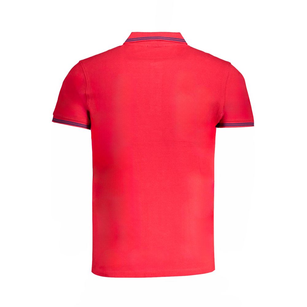 Red Cotton Polo Shirt Cavalli Class