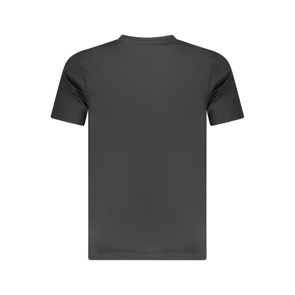 Black Cotton Men T-Shirt Cavalli Class