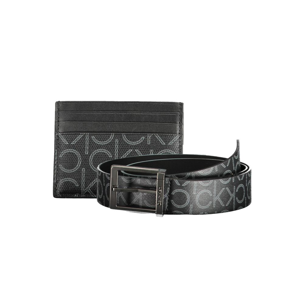 Black Polyethylene Mens Wallet Calvin Klein