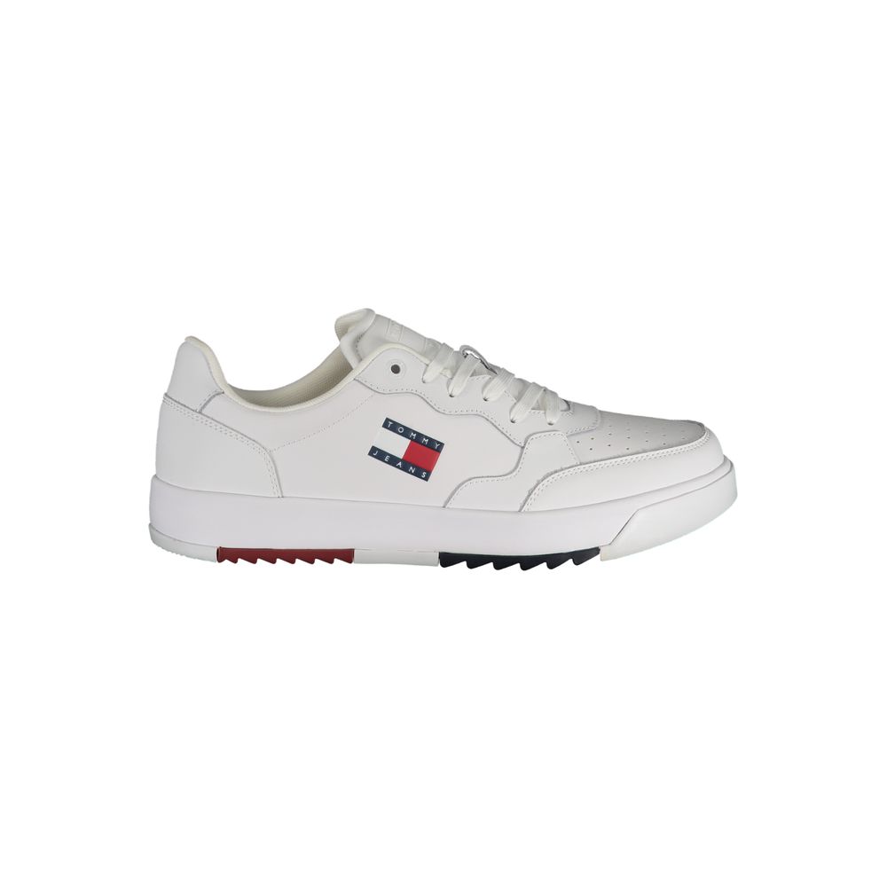 White Polyethylene Men Sneaker Tommy Hilfiger