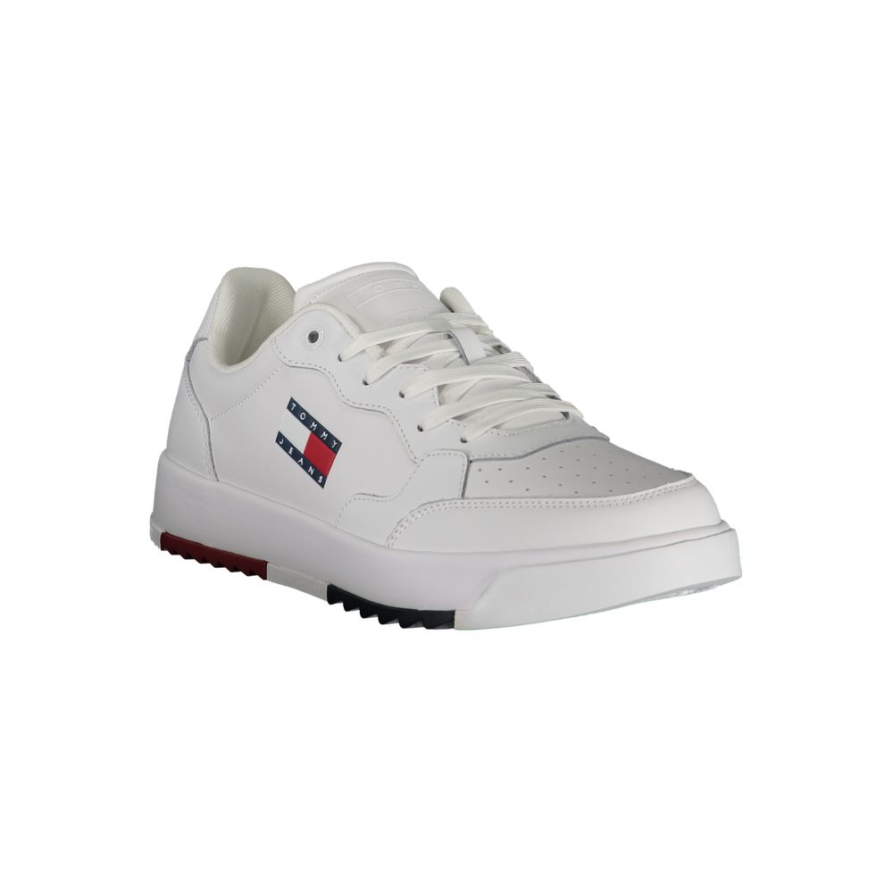 White Polyethylene Men Sneaker Tommy Hilfiger