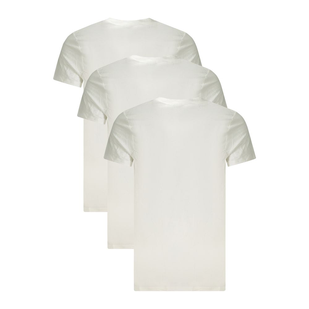 White Cotton Men T-Shirt Calvin Klein