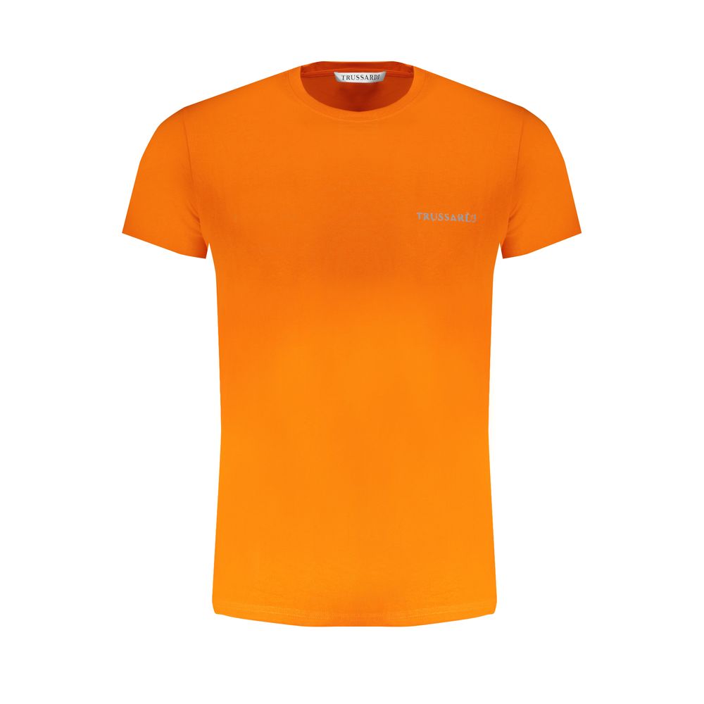 Orange Cotton T-Shirt Trussardi