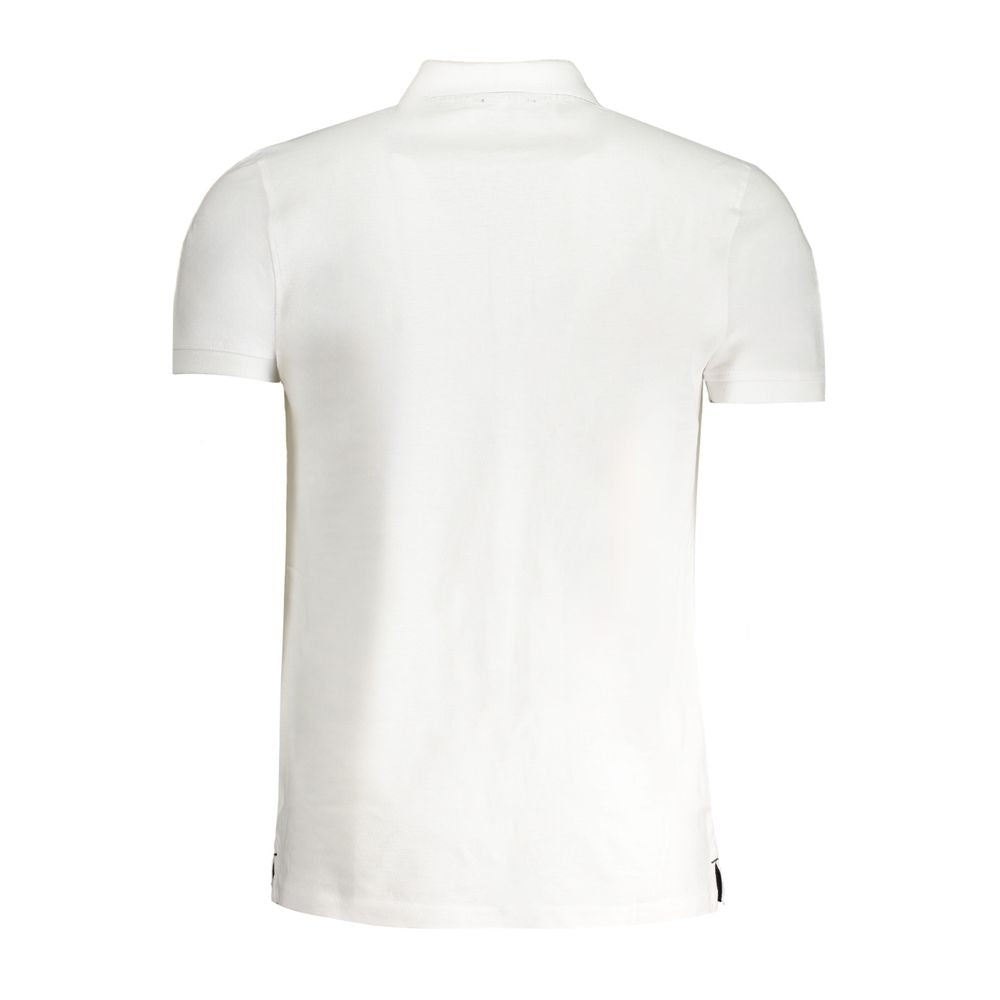 White Cotton Polo Shirt Cavalli Class