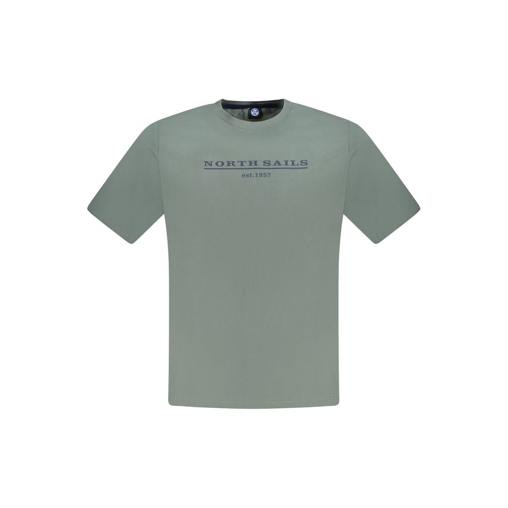 Green Cotton Men T-Shirt North Sails