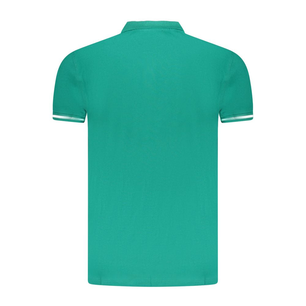 Green Cotton Men Polo Shirt Cavalli Class