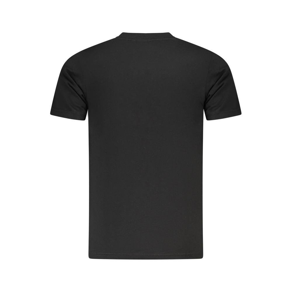 Black Cotton Men T-Shirt Cavalli Class
