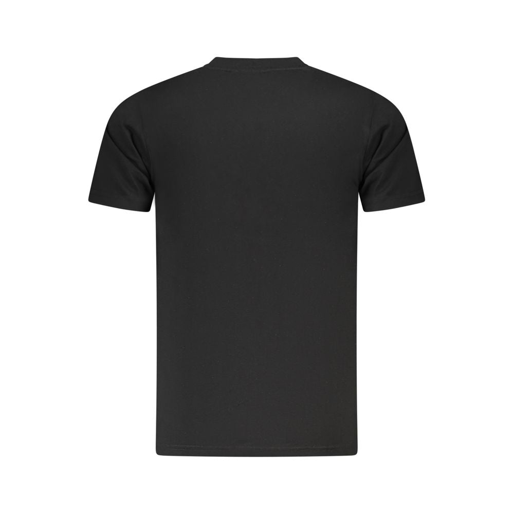 Black Cotton Men T-Shirt Cavalli Class