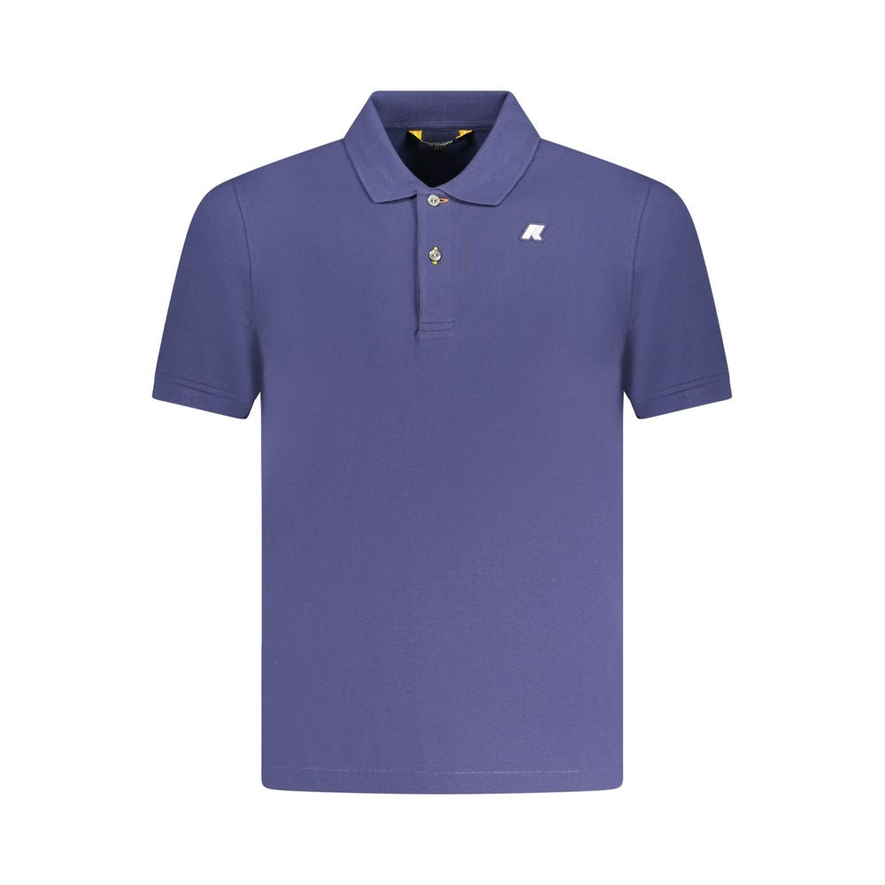 Blue Cotton Polo Shirt K-WAY