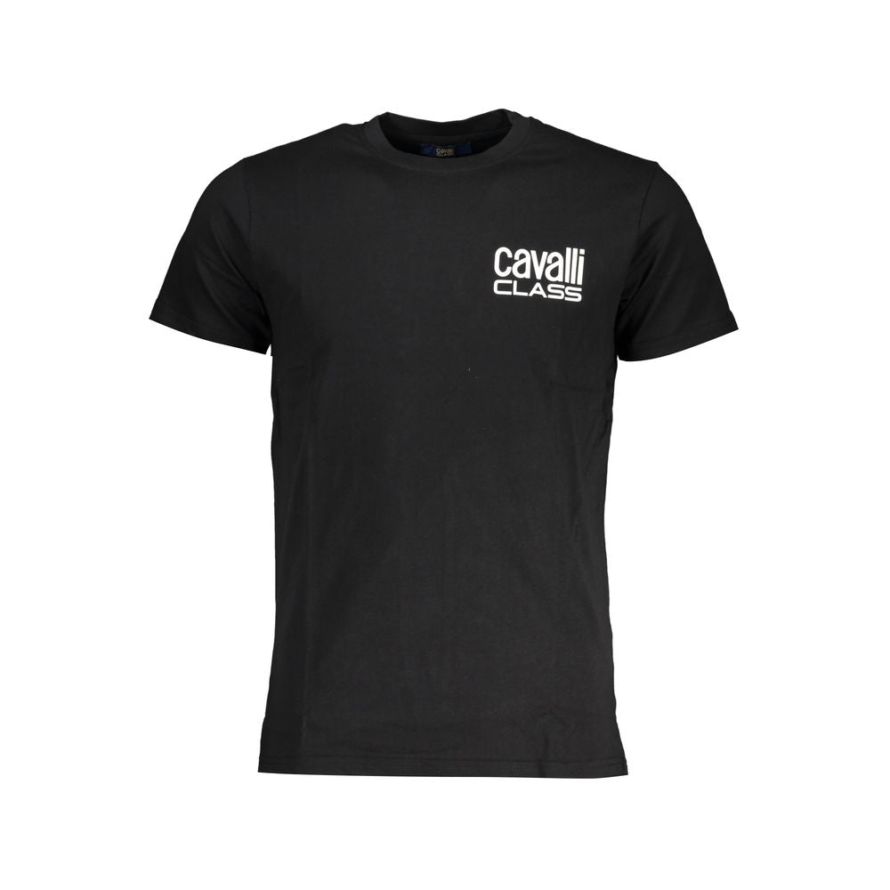 Black Cotton T-Shirt Cavalli Class