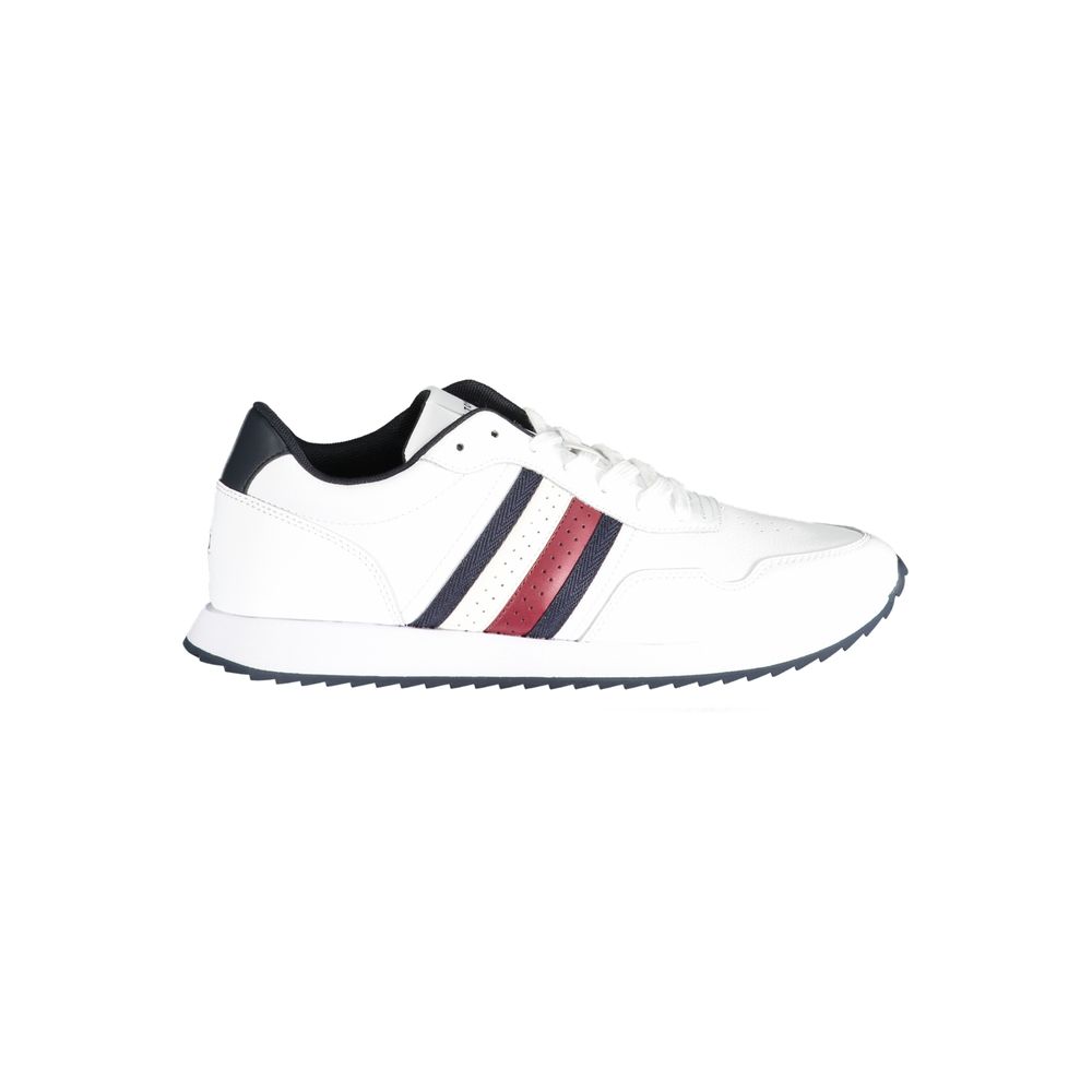 White Polyester Sneaker Tommy Hilfiger