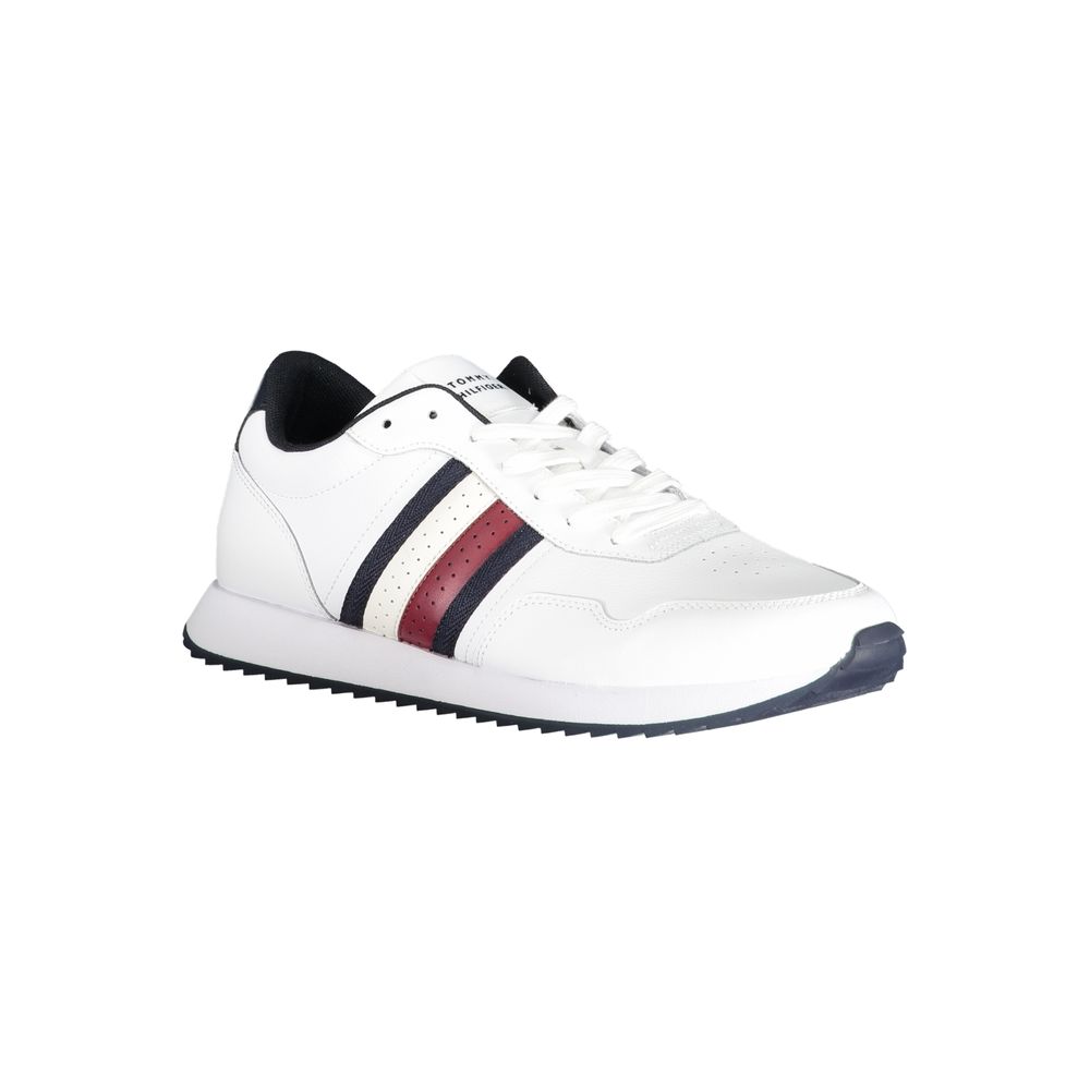 White Polyester Sneaker Tommy Hilfiger